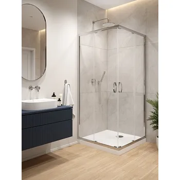 Sanplast Sprchový kout s vaničkou a obkladovým panelem kpl-KN/FRIS-M