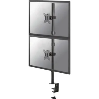 Monitor Neomounts FPMA-D550DVBLACK/Držák displeje/na stůl/10-32"/svorka/VESA 100X100/nosn. 2x6kg/2 displeje vert/černý