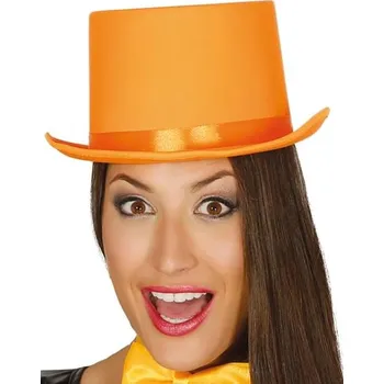 Karnevalový doplněk Guirca - Klobouk pro dospělé elegantní oranžový -