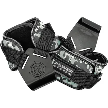 Fitness rukavice Power System Powersystem posilovací háky POWER HOOKS CAMO Varianta: grey L