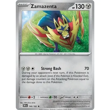 Sběratelská karetní hra Zamazenta 146/182 - Destined Rivals Typ karty: Holo