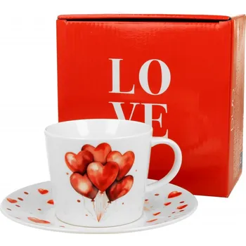 Porcelánový šálek s podšálkem BALLOONS 1, 240 ml