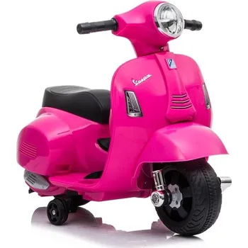 Dětské elektrovozidlo LEAN CARS Růžový elektrický skútr Vespa GTS 300 Mini
