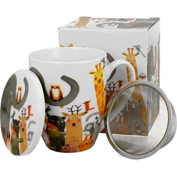 Porcelánový hrnek se sítkem Psí svět ANIMALS, 360 ml