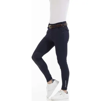 Jezdecké kalhoty EQUITHÈME Rajtky Eliot Equithème, s gripem na kolenou, pánské, černé 44