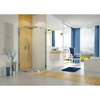 Sanplast Sprchový kout s vaničkou KP4/TX5b+BPza, posuvné dveře, R550