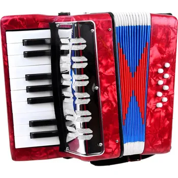 Hudební nástroj pro děti JOKO Velký hudební dětský akordeon červený