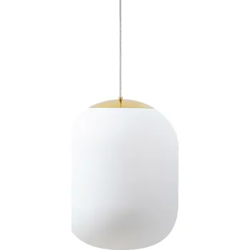 OSMONT TAN62394 TANIA S2 HP závěsné skleněné svítidlo mosaz leštěná / bílá IP40 3000 K 59W LED