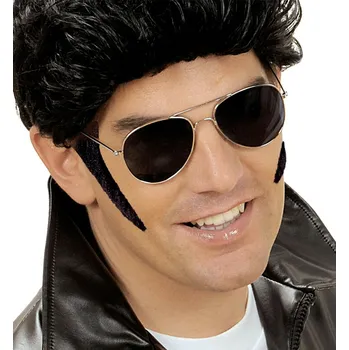 Karnevalový doplněk Nalepovací kotlety (pejzy)