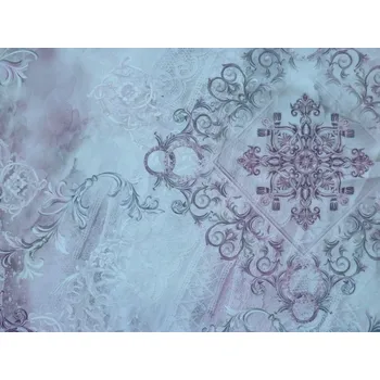 růžová hedvábná šatovka 2748 kašmírový vzor