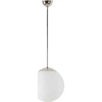 OSMONT ADR45043 ADRIA P2 závěsné skleněné svítidlo nerez leštěná / bílá IP40 25W E27