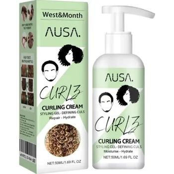 Stylingový přípravek Stylingový krém na kudrnaté vlasy 50 ml Keratin Elastin Zvýraznění kudrlin Lesk a hydratace Proti krepatění Tvarování účesu