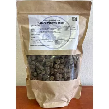 Krmivo pro koně HORSAL Metabolic Snack 1 kg sáček, 1 kg