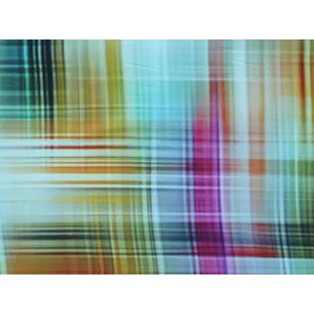 vícebarevná hedvábná šatovka 2080 geometrický vzor