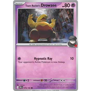 Sběratelská karetní hra Team Rocket's Drowzee 079/182 - Destined Rivals Typ karty: Non-Holo