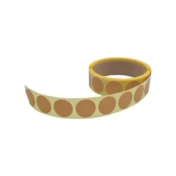 Samolepící etiketa Samolepicí kolečka 25 mm, přírodní (500 ks)