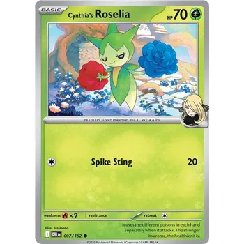 Sběratelská karetní hra Cynthia's Roselia 007/182 - Destined Rivals Typ karty: Non-Holo