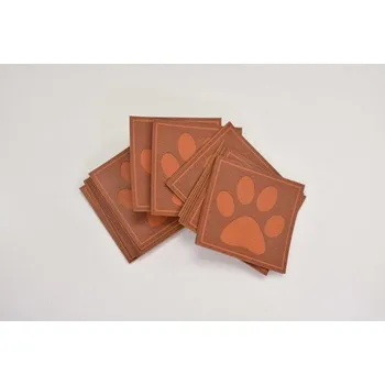 Štítek koženka, Tlapky OR-terra (E) (Štítky na oblečení)