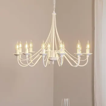 Lampička ALDEX Lustr růžový, bílý, 12 žárovek, kov bílá 12 x 10 W LED - Doprava zdarma