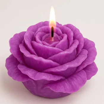 Svíčka Vonná svíčka Pivoňka | 70 g | Svíčkománie3D | Barva: Fialová