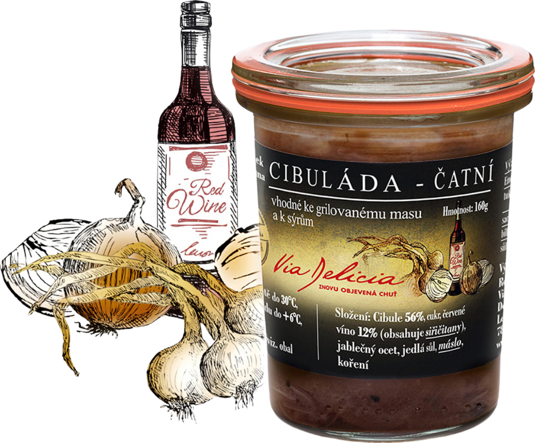 Cibulové čatní 160 g | Via Delicia Balení: malé (160g)