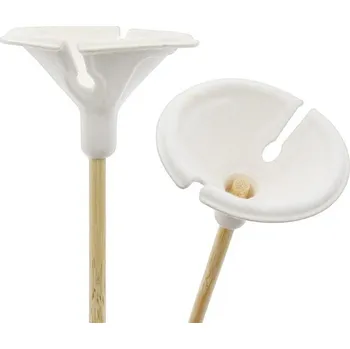 Party dekorace Godan GA-PZB1 tyčky na balonky 100 ks bílé