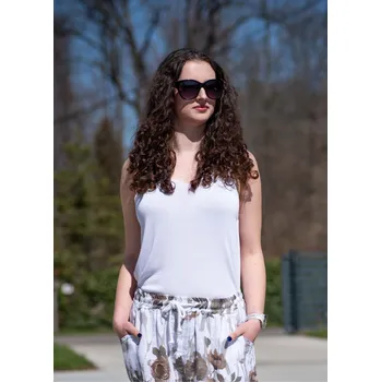 Úpletový top/tílko 9068 barva: modrá světlá