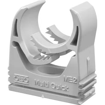 kabelová chránička OBO BETTERMANN Příchytka Multi-Quick 20-25mm, PA, světle šedá 2153726