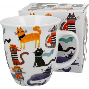Porcelánový hrnek KOČIČÍ SVĚT STYLISH CATS 650 ml v krabičce