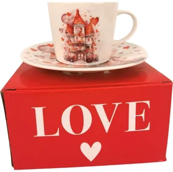 Porcelánový šálek s podšálkem PALACE, 240 ml