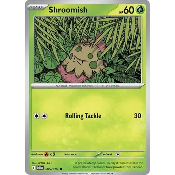 Sběratelská karetní hra Shroomish 005/182 - Destined Rivals Typ karty: Non-Holo