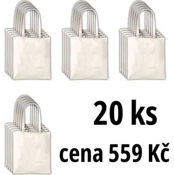 Printwear Plátěná taška s dlouhým uchem natural 144g/m2 (42 x 38 cm) 20 ks