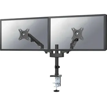 Monitor Neomounts DS70-750BL2 Držák, VESA, stolní, pro 2 ploché monitory, úhlopříčka 17"–27", náklon, otáčení, rotace, nosnost 14kg, černý DS70-750BL2