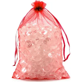 Papír Dárkový pytlík 17x23 cm organza Varianta: 12 červená, Balení: 100 ks