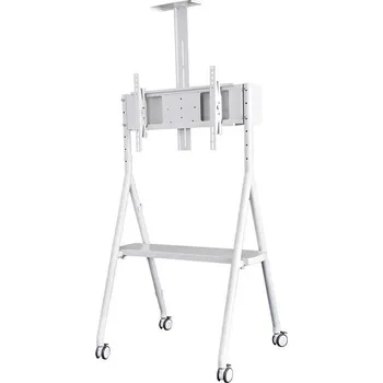 Monitor Neomounts NS-M1500WHITE / Mobile Flat Screen Floor Stand (height: 110 - 144 cm) / White