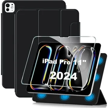 Pouzdro na tablet FDHYFGDY Pouzdro pro iPad Pro 11 palců M4 (2024, 5. generace) magnetické ochranné pouzdro + 1x