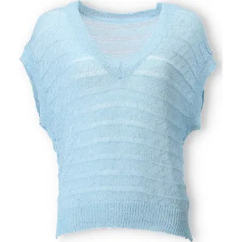 Pletená halenka SEVENDAY 213 barva: modrá světlá