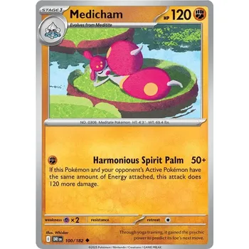 Sběratelská karetní hra Medicham 100/182 - Destined Rivals Typ karty: Non-Holo