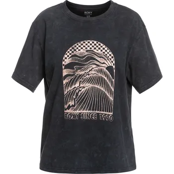 Dámské tričko Dámské Tričko s krátkým rukávem ROXY MOONLIGHT SUNSET B ERJZT05686-KVJ0 – Černá XS