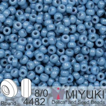 Korálek Korálky Miyuki Round 8/0. Barva 4482 Duracoat Dyed Opaque Bayberry. Balení 5g