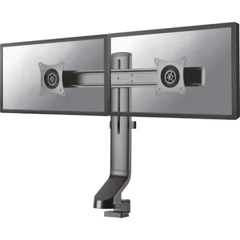 Monitor Neomounts FPMA-D860DBLACK /Držák displeje/na stůl/10-27"/svorka+průchodka/VESA 100X100/nosn.2x7kg/2 displeje/černý