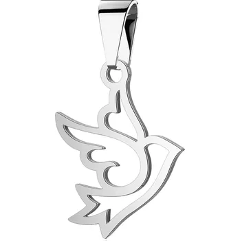 Přívěsek Šperky4U Drobný ocelový přívěsek ptáček - OPP1920