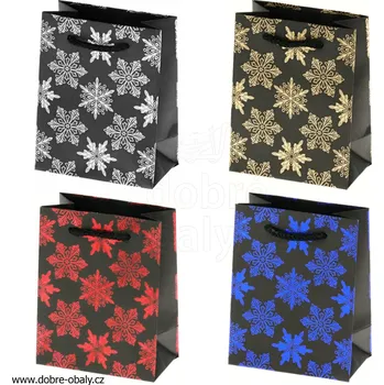 Dárková taška Vánoční papírová dárková taška S 007113 - Vánoční papírová dárko