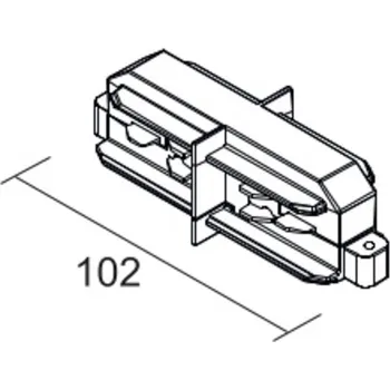 Bodové svítidlo Ivela Podélný spoj LKM DALI, bílý, vodivý, 3fázový bílá