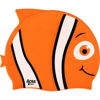 Plavecká čepice Dětská plavecká koupací čepice, NEMO, oranžová