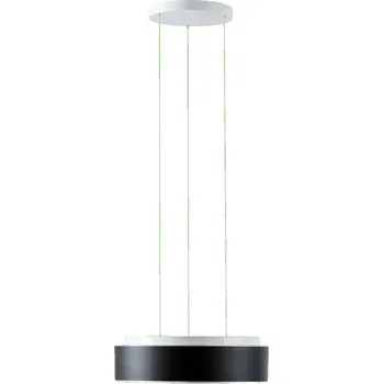 OSMONT ERI71359 ERIS LEC3 závěsné skleněné svítidlo bílá / bílo - černá IP40 3000/4000 K 24W LED