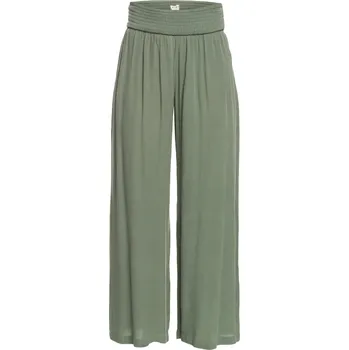 Dámské kalhoty Dámské Kalhoty ROXY ALONG THE BEACH ERJX603383-GZC0 – Zelená S