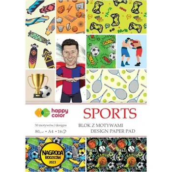 Blok papírů A4 SPORTS 16 listů 30 motivů