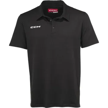 Pánská košile CCM Polokošile CCM Fitted Polo Senior Black