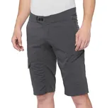 Kraťasy - 100% RideCamp Shorts - Charcoal 30